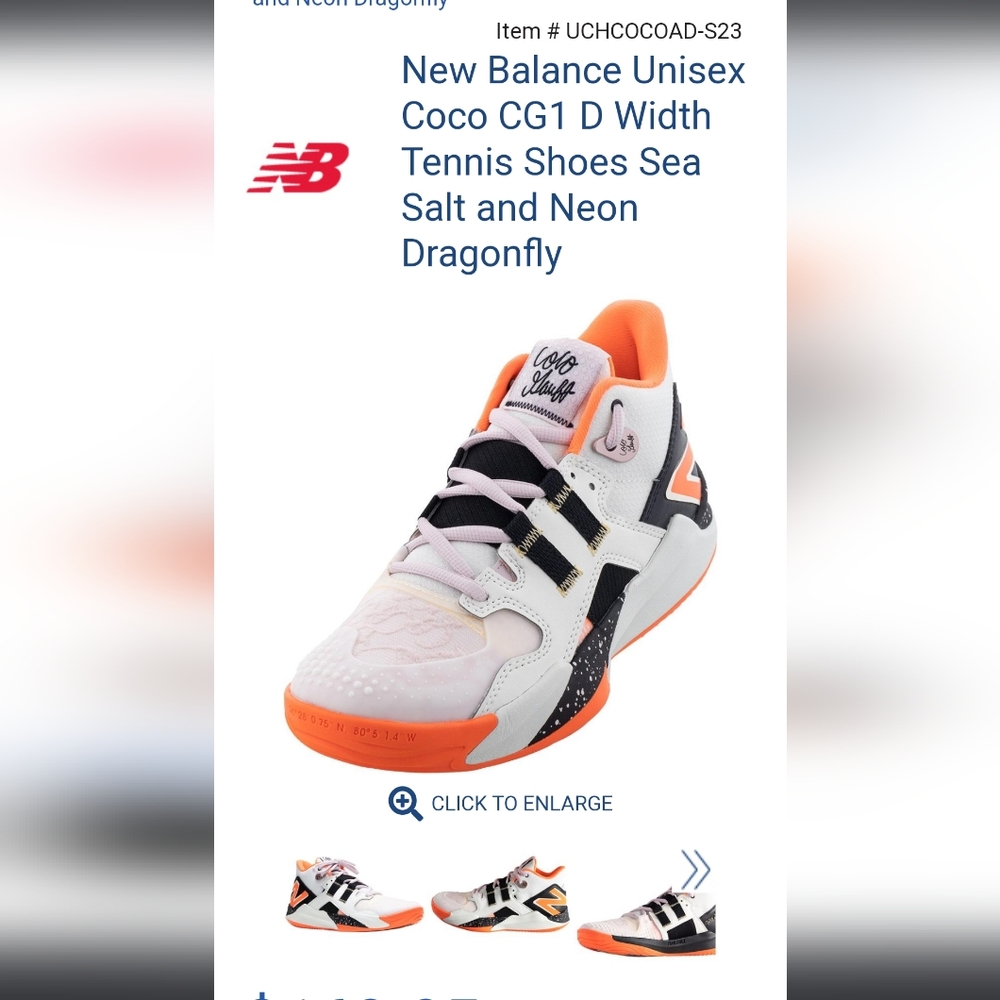 COPY - NB Coco Gauff tennis court shoes